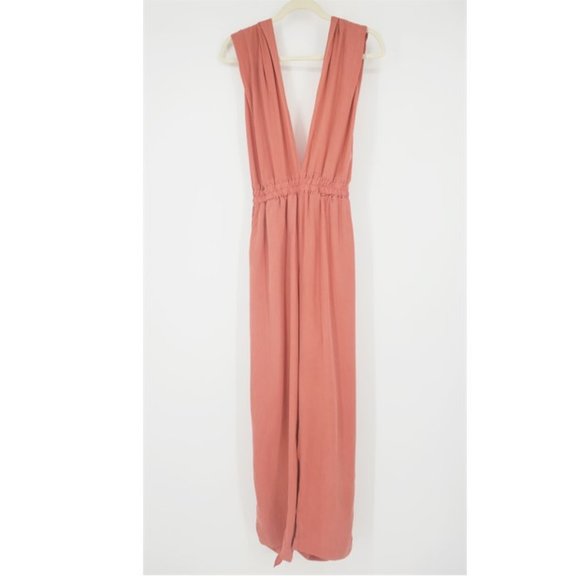 Diarrablu Sustainable UMY Convertible Jumpsuit Solid Salmon Pink Small - Picture 3 of 10